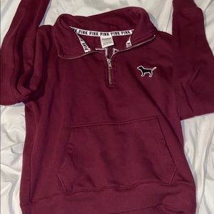Half zip up hoodie from PINK